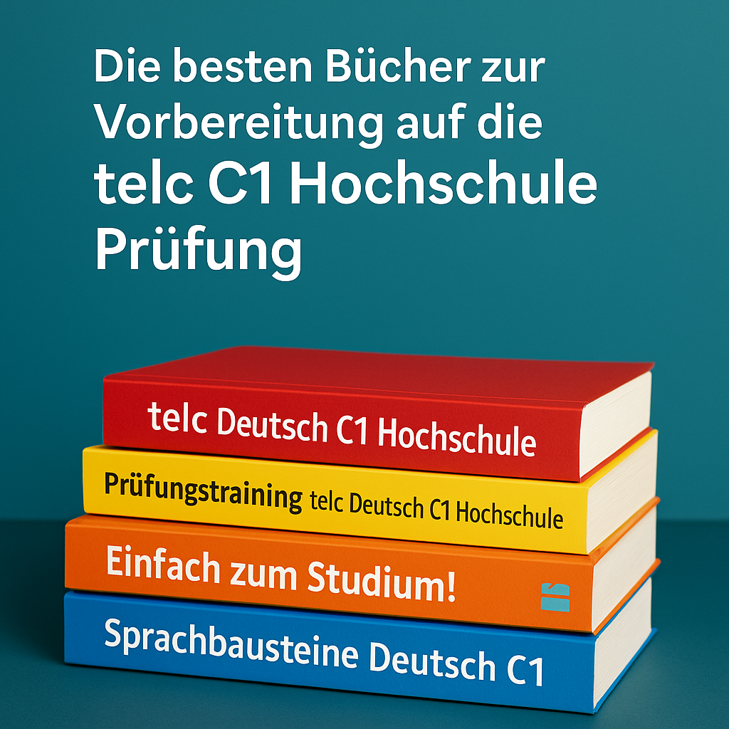 Die besten Bücher zur Vorbereitung auf die telc C1 Hochschule Prüfung