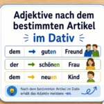 Adjektive nach dem bestimmten Artikel im Dativ - Grammatik A2