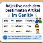 Adjektive nach dem bestimmten Artikel im Genitiv - Grammatik A2