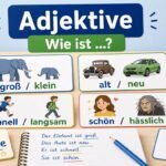 Adjektive auf deutschen Lernkarten
