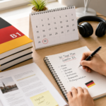 Goethe B1 Vorbereitung 30 Tage Lernplan mit Kalender und Deutschmaterialien