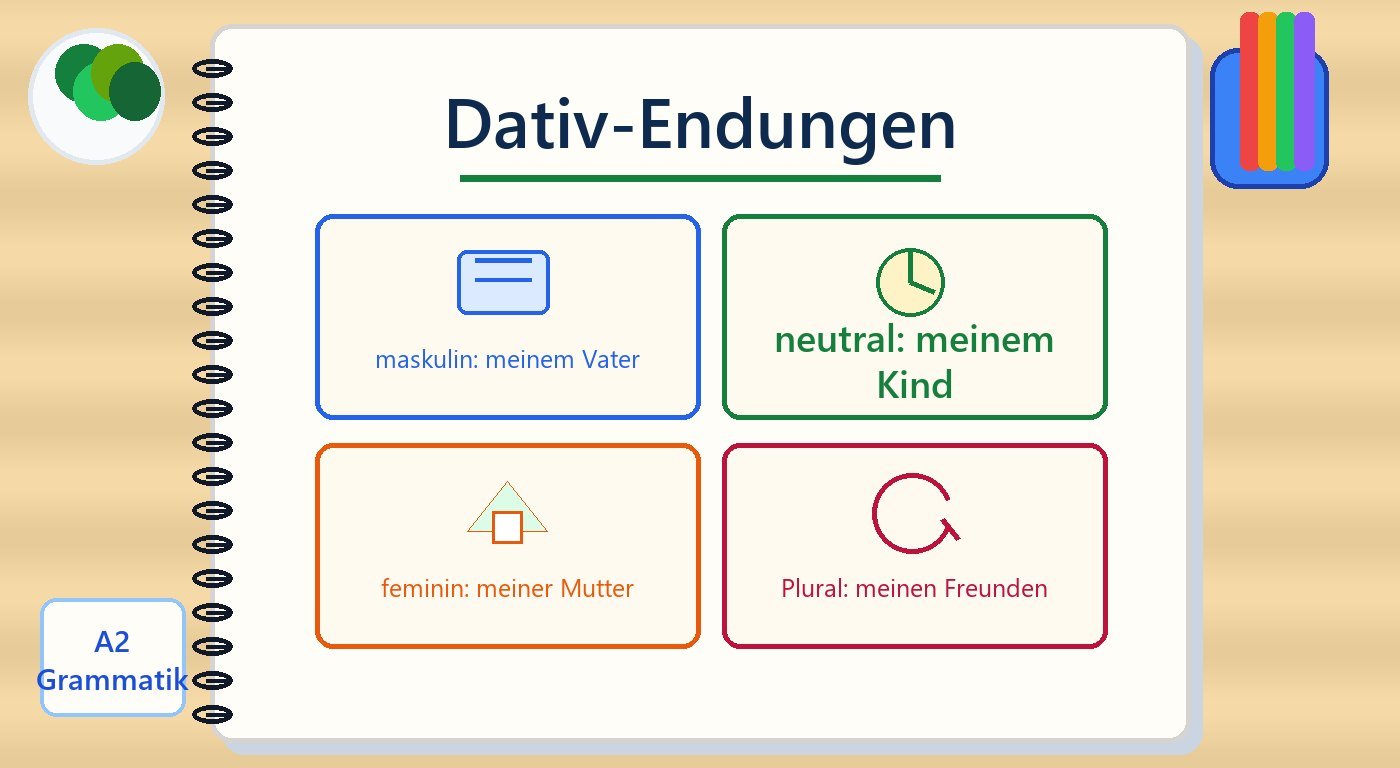Tabelle der Possessivartikel im Dativ