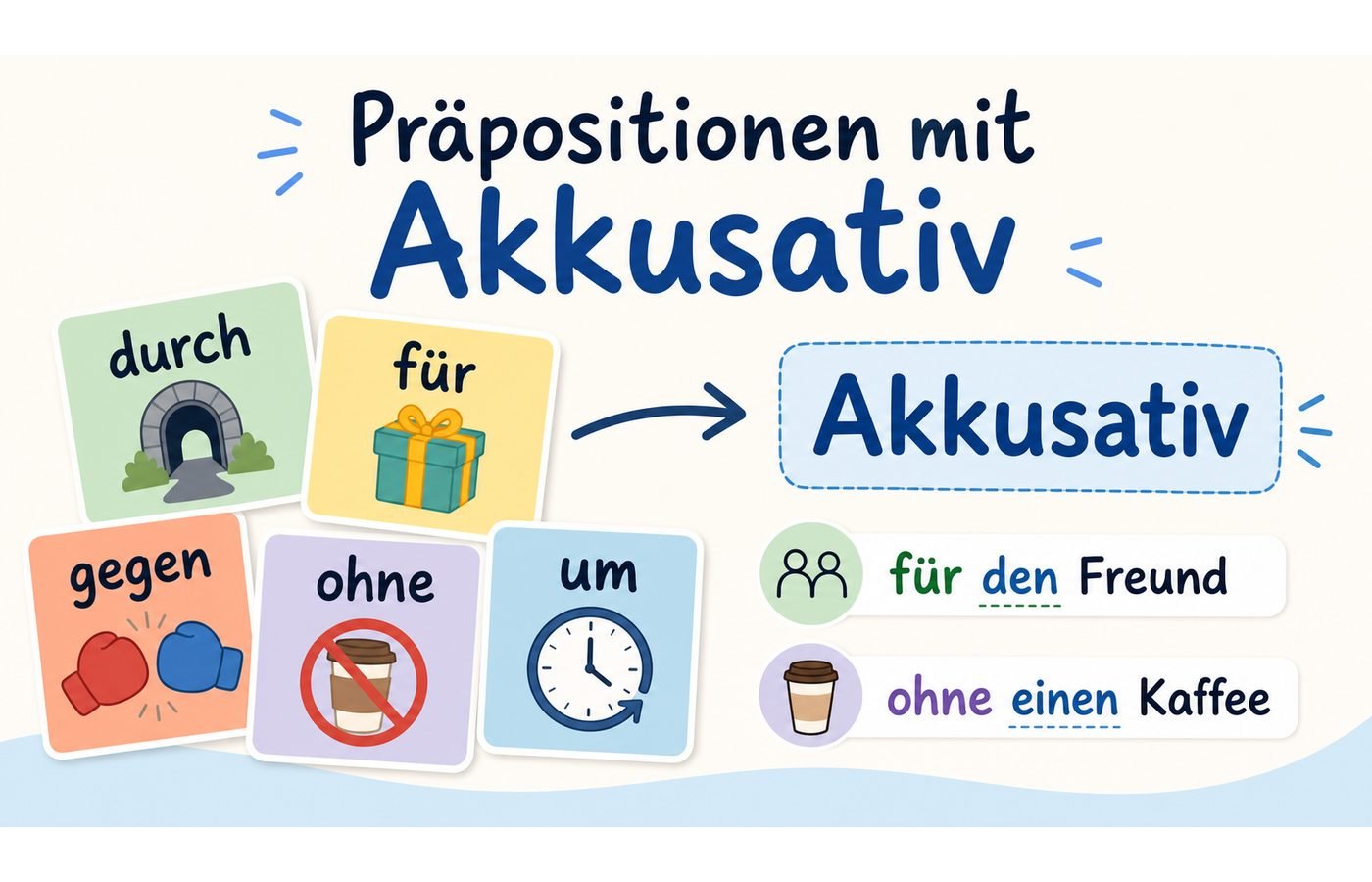 Präpositionen mit Akkusativ Übersicht