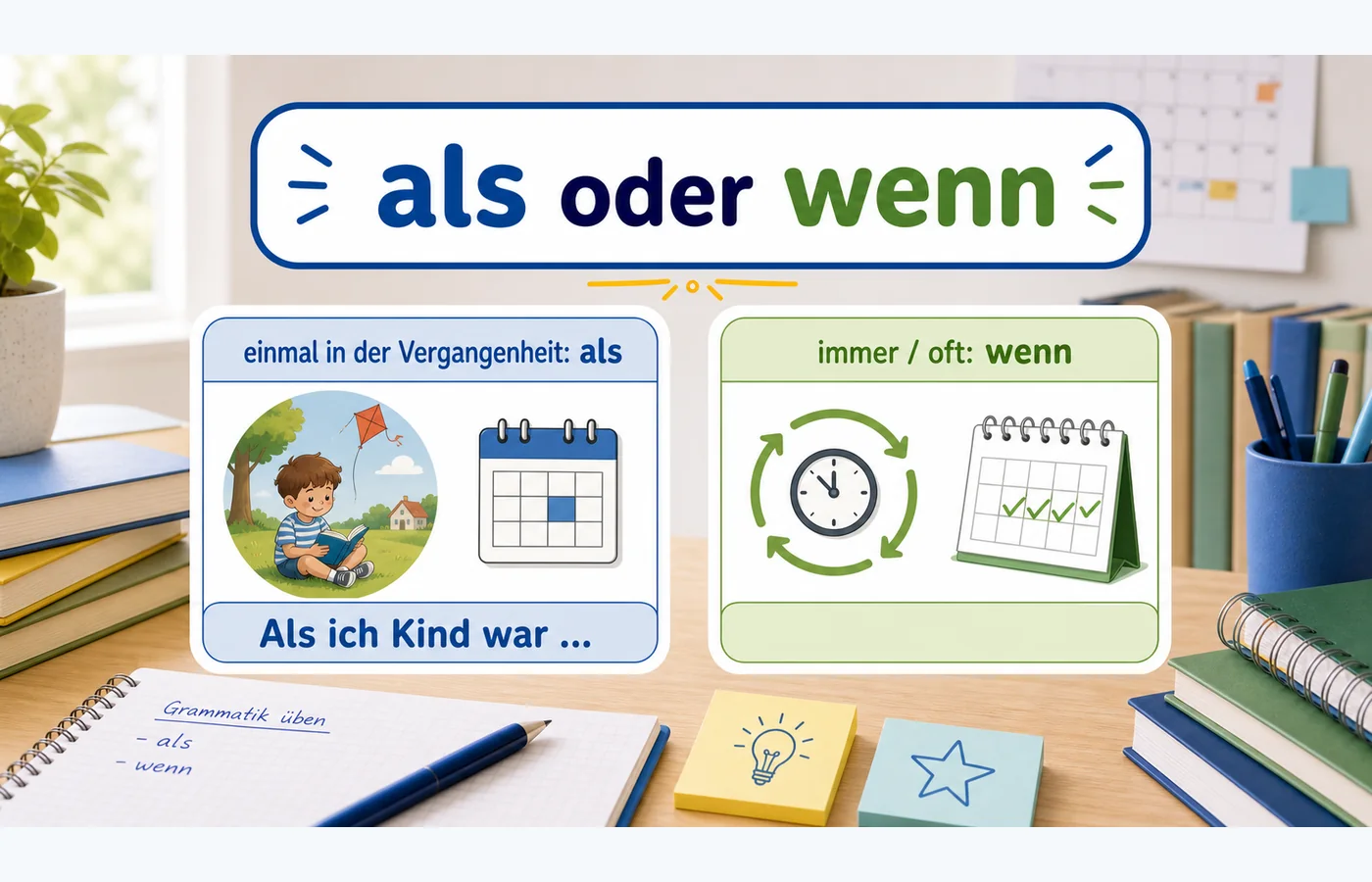 als oder wenn einfach erklärt