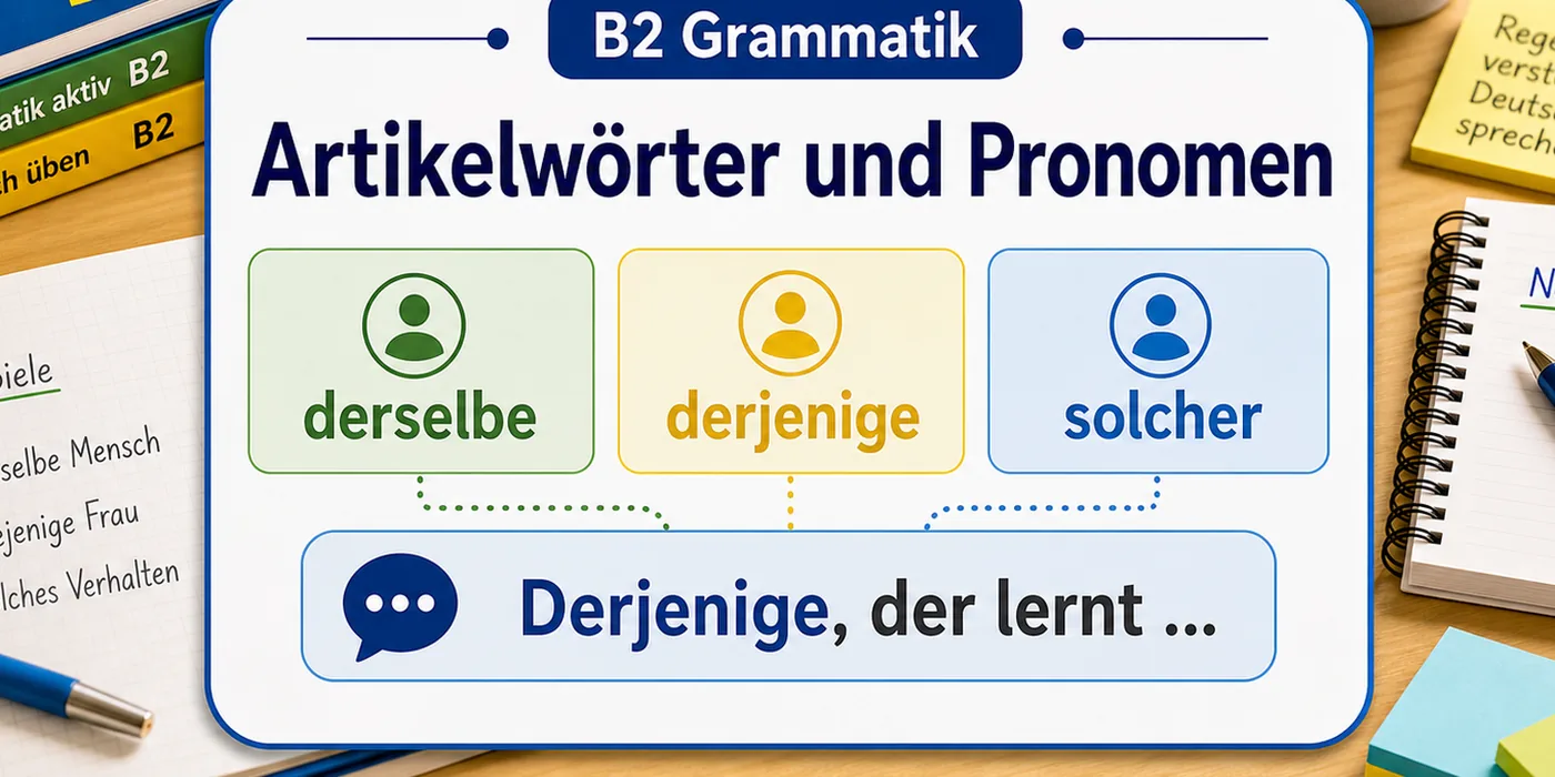 Beispiele zu Artikelwörter und Pronomen