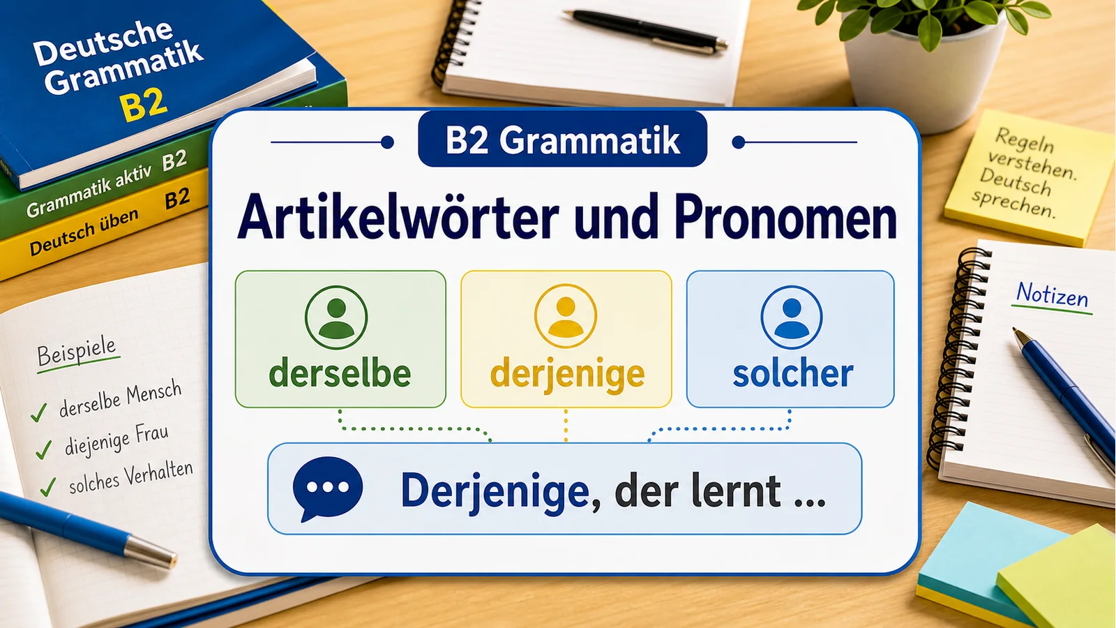 Artikelwörter und Pronomen einfach erklärt