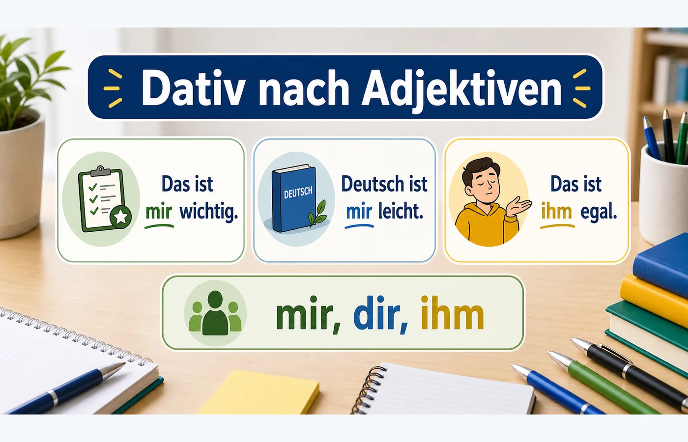 Dativ nach Adjektiven einfach erklärt