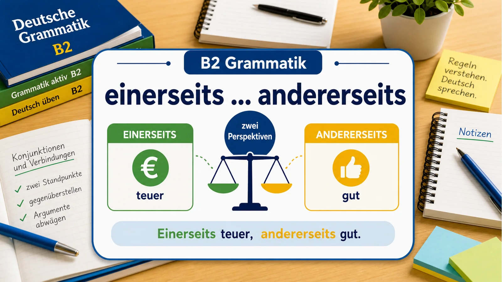 einerseits ... andererseits hero einfach erklärt