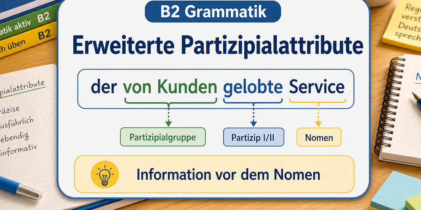 Beispiele zu Erweiterte Partizipialattribute