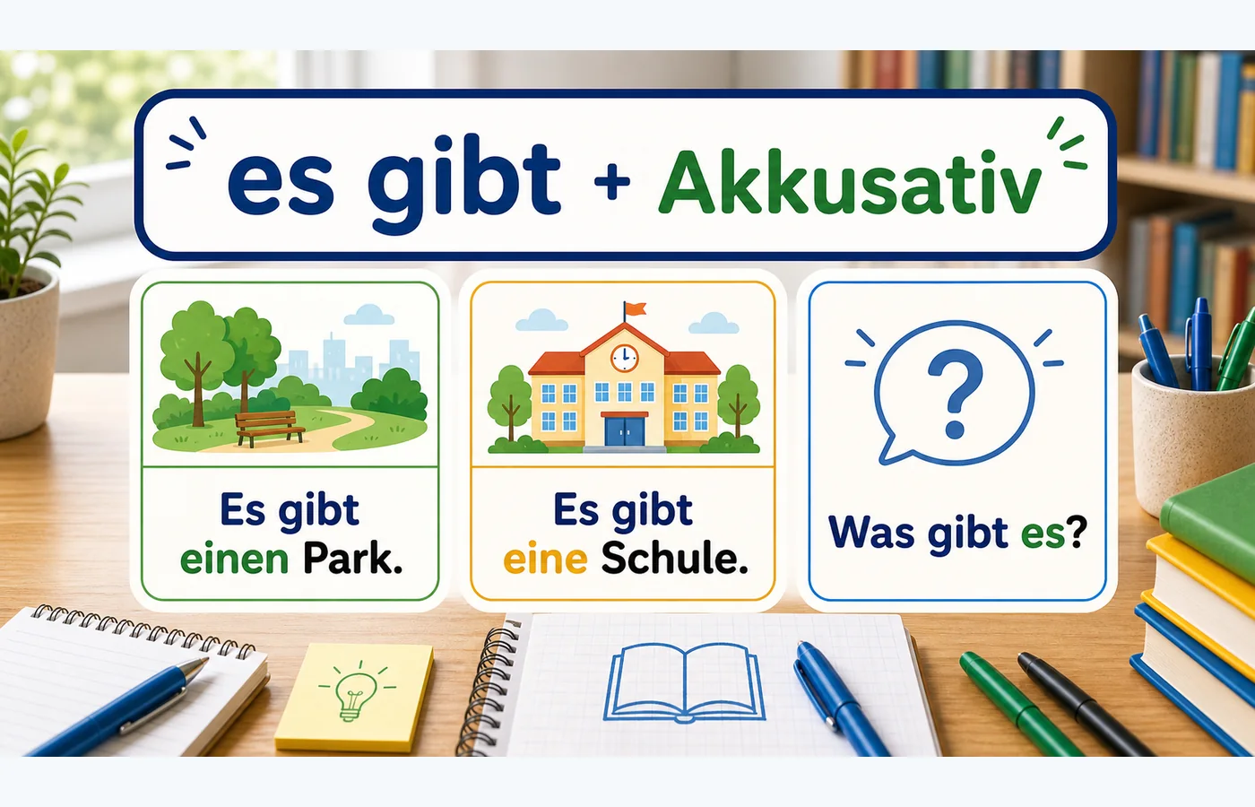 es gibt + Akkusativ einfach erklärt