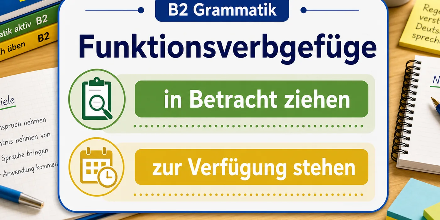 Beispiele zu Funktionsverbgefüge