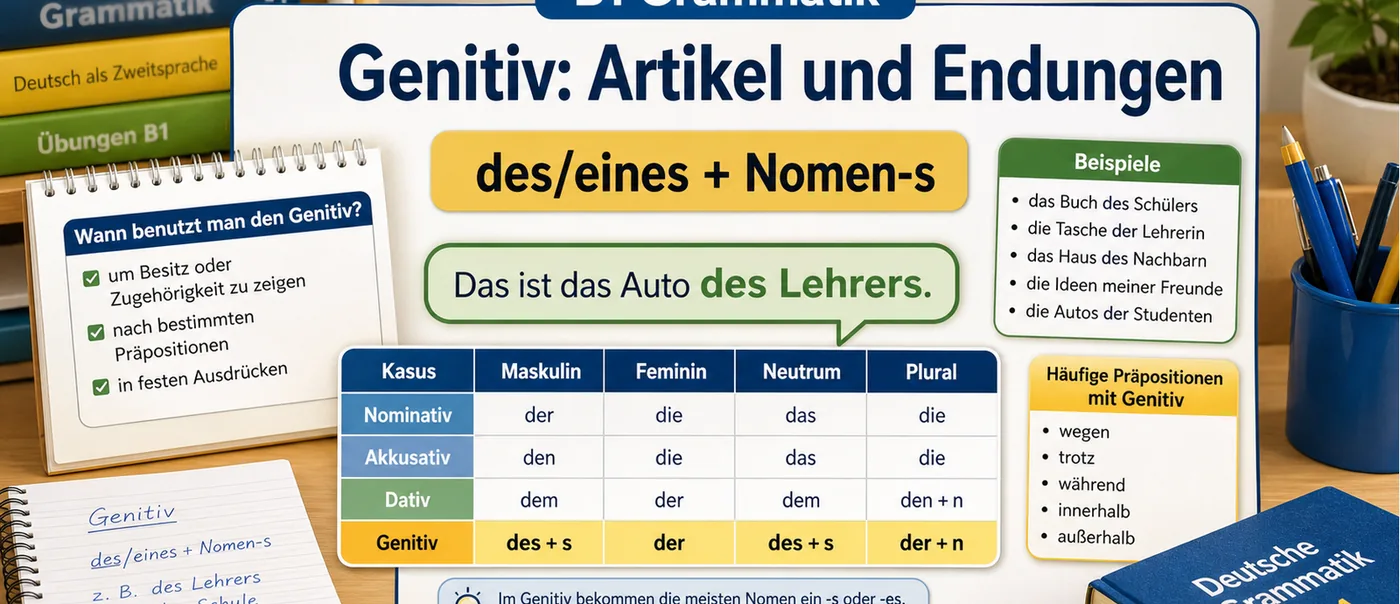 Regel zu Genitiv: Artikel und Endungen