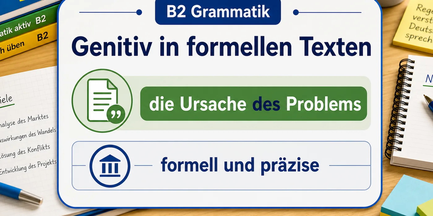 Beispiele zu Genitiv in formellen Texten