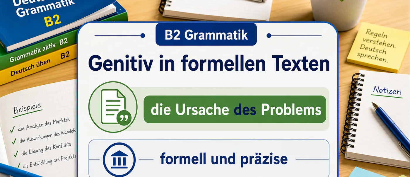 Regel zu Genitiv in formellen Texten