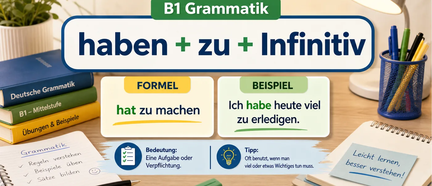 Regel zu haben + zu + Infinitiv