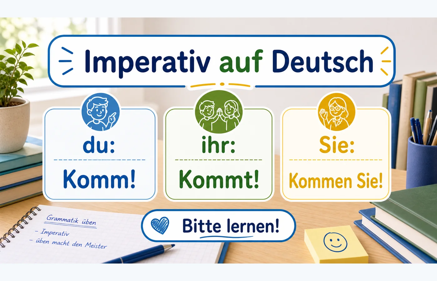 Imperativ auf Deutsch einfach erklärt