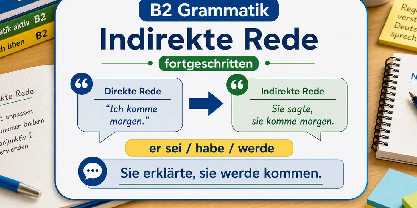Beispiele zu Indirekte Rede fortgeschritten