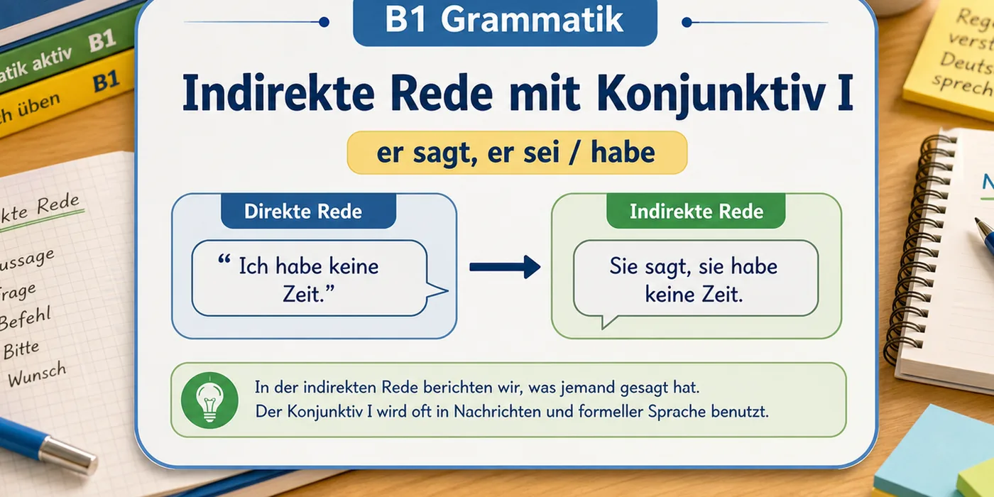Beispiele zu Indirekte Rede mit Konjunktiv I