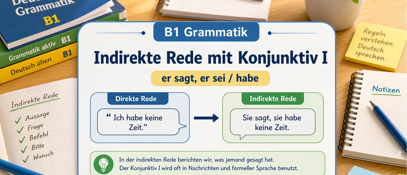 Regel zu Indirekte Rede mit Konjunktiv I