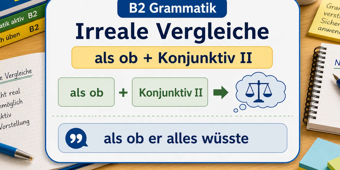 Beispiele zu Irreale Vergleiche mit als ob
