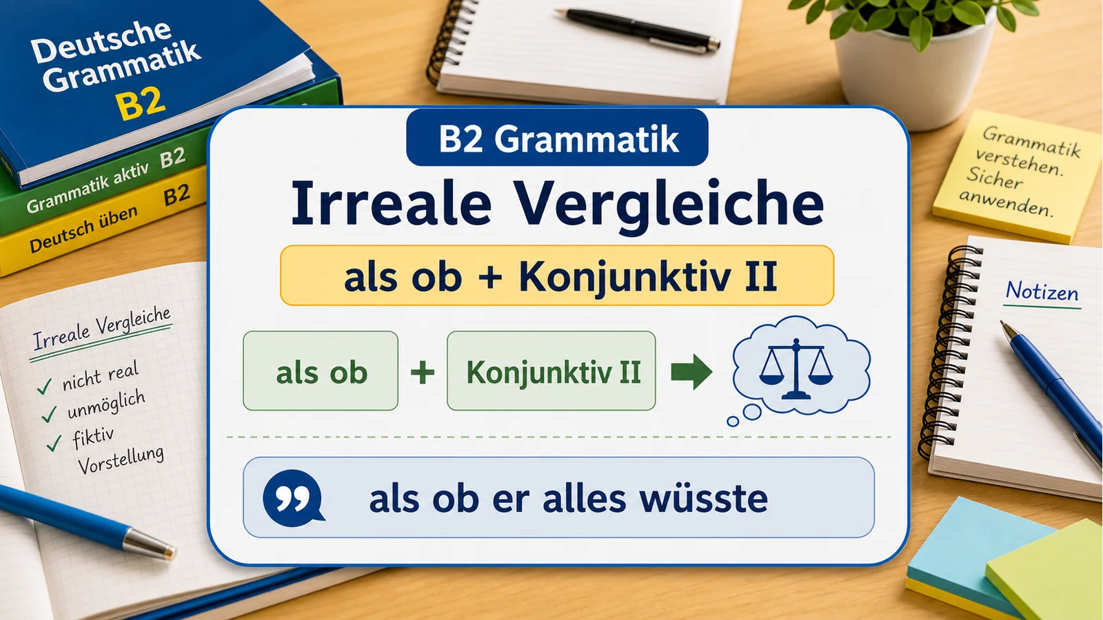 Irreale Vergleiche mit als ob hero einfach erklärt