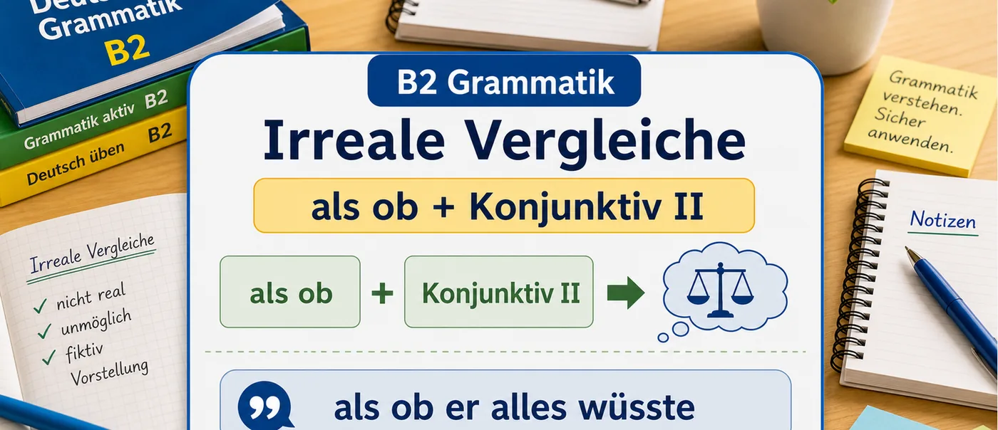 Regel zu Irreale Vergleiche mit als ob