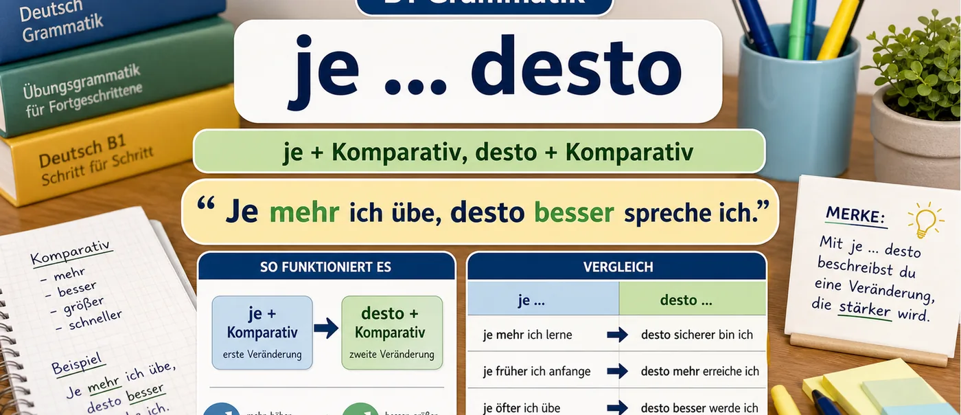 Regel zu je ... desto