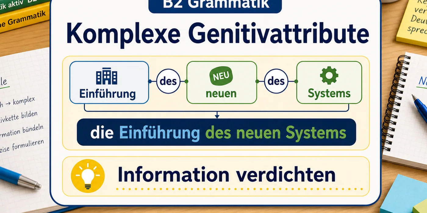 Beispiele zu Komplexe Genitivattribute