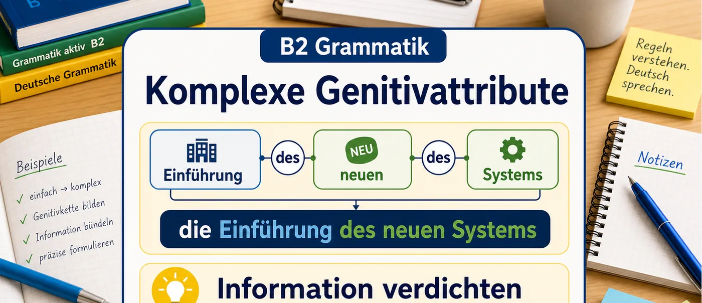 Regel zu Komplexe Genitivattribute