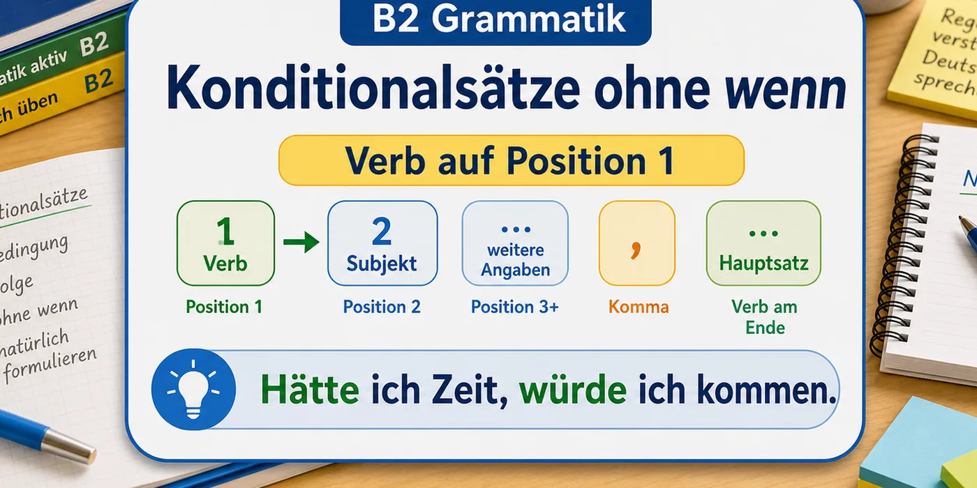 Beispiele zu Konditionalsätze ohne wenn