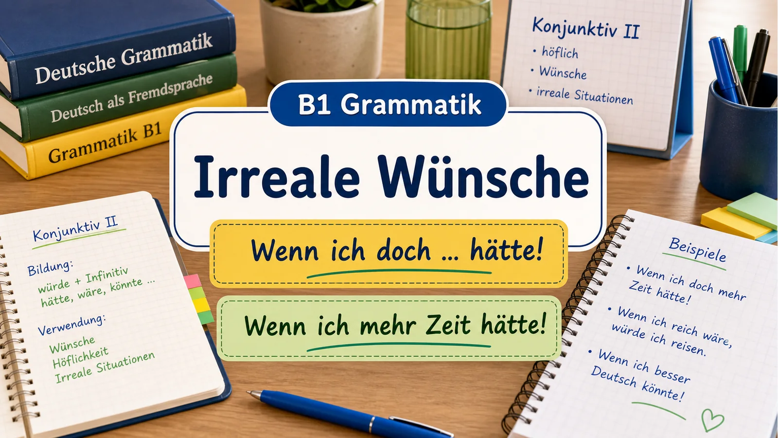 Konjunktiv II für irreale Wünsche einfach erklärt