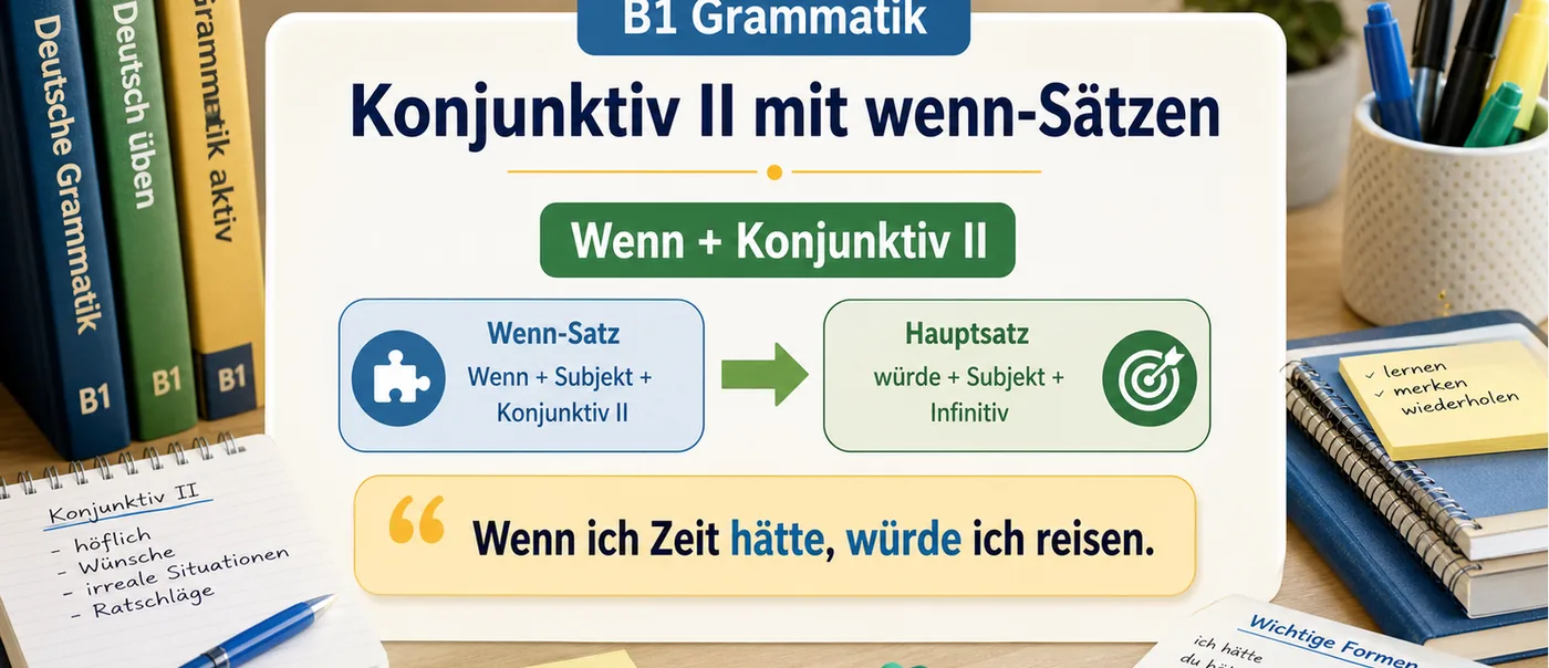 Regel zu Konjunktiv II mit wenn-Sätzen