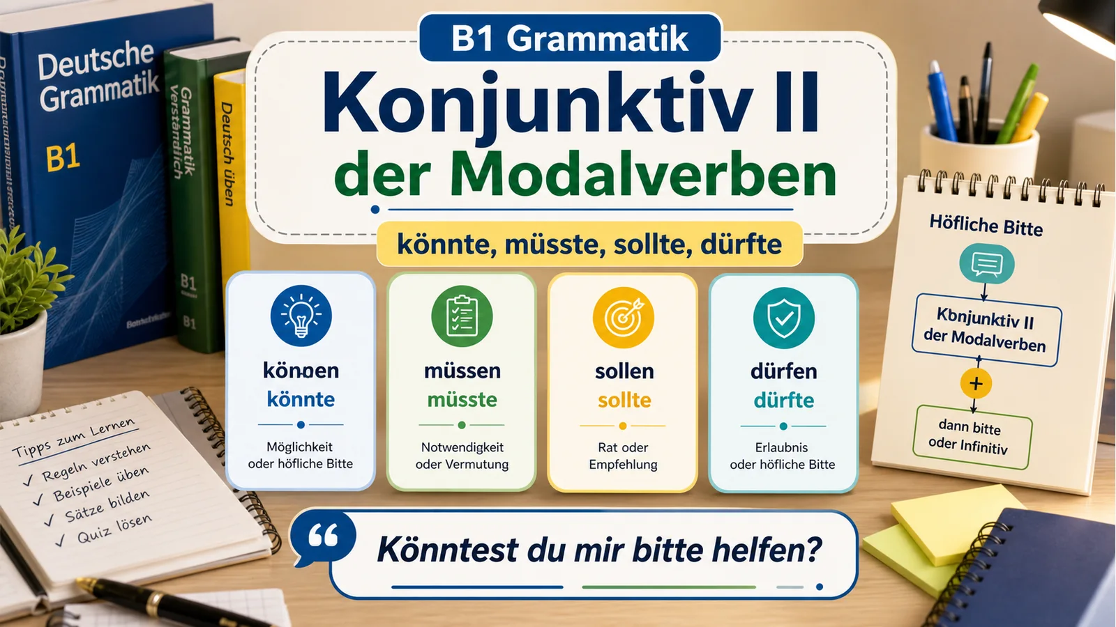 Konjunktiv II der Modalverben einfach erklärt