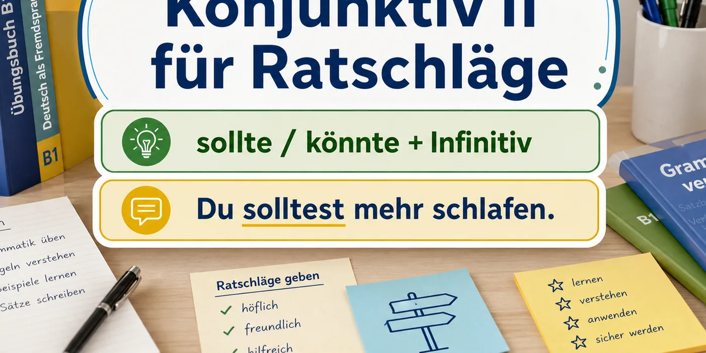 Beispiele zu Konjunktiv II für Ratschläge