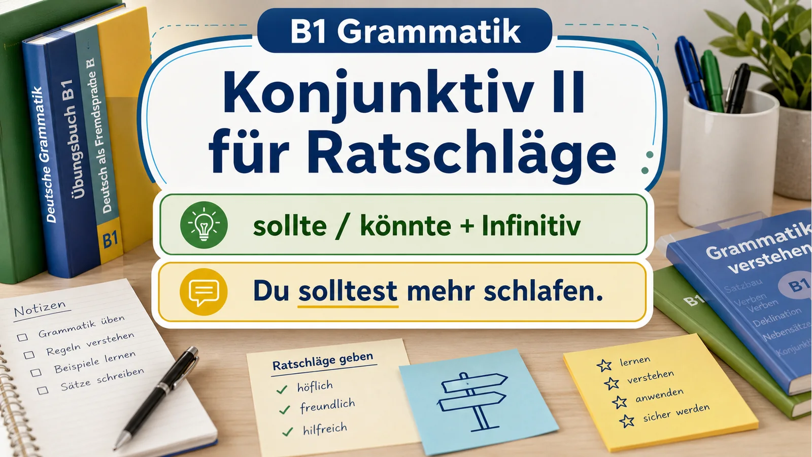 Konjunktiv II für Ratschläge einfach erklärt