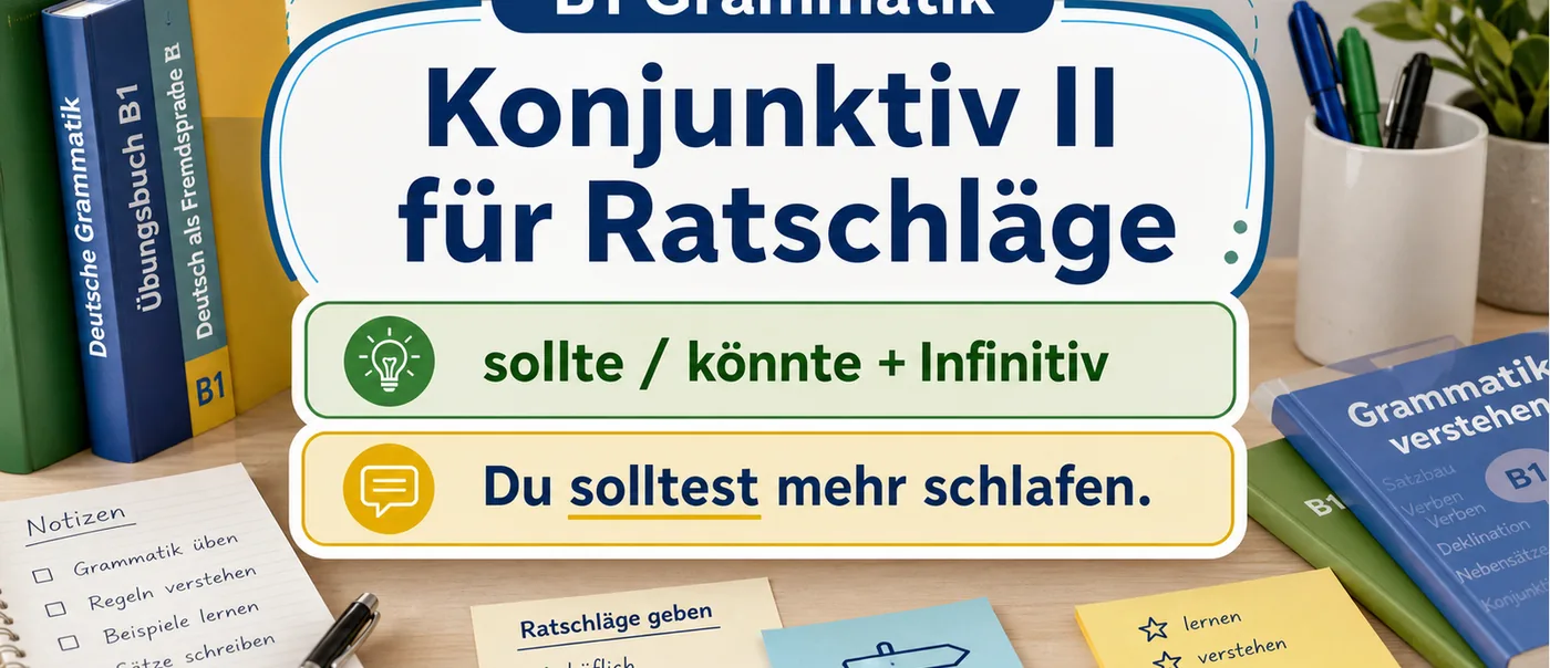Regel zu Konjunktiv II für Ratschläge