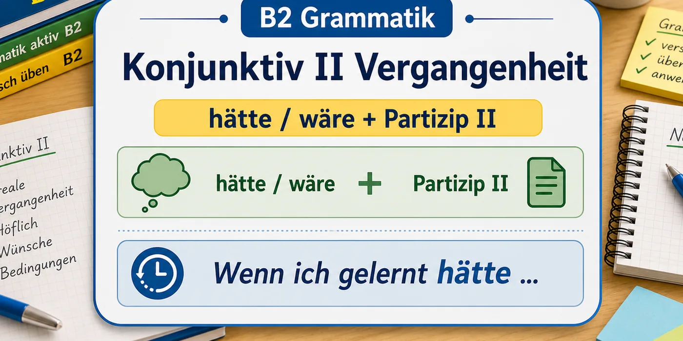 Beispiele zu Konjunktiv II Vergangenheit