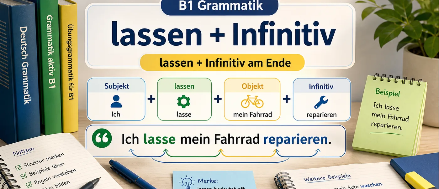 Regel zu lassen + Infinitiv
