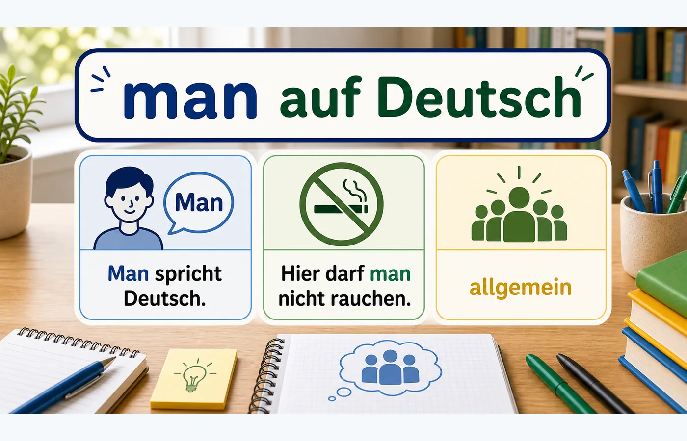 man auf Deutsch einfach erklärt