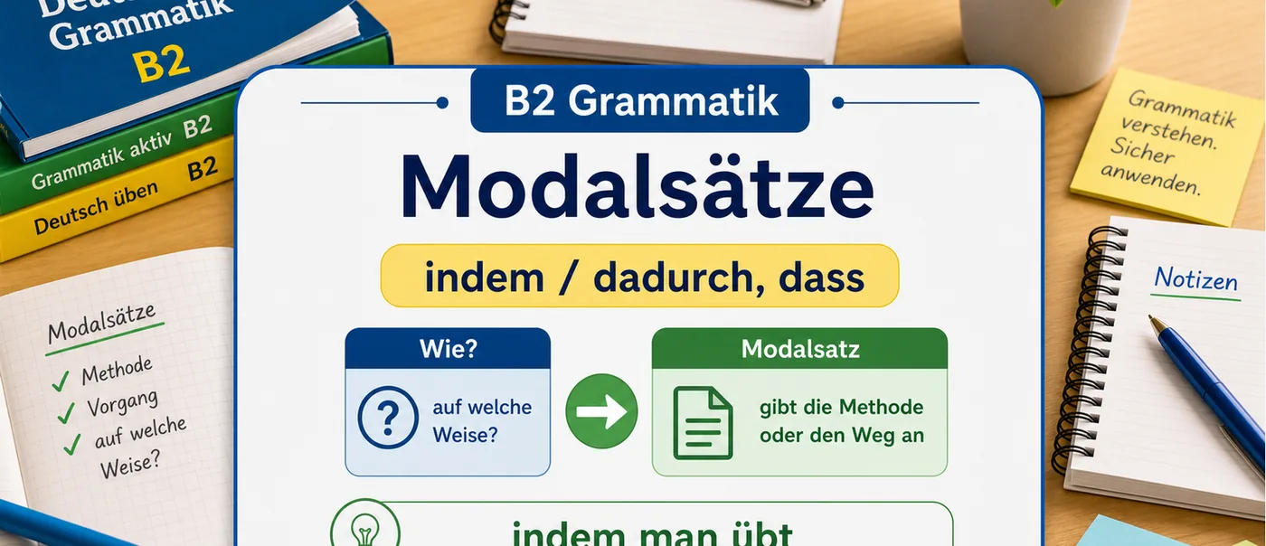 Regel zu Modalsätze