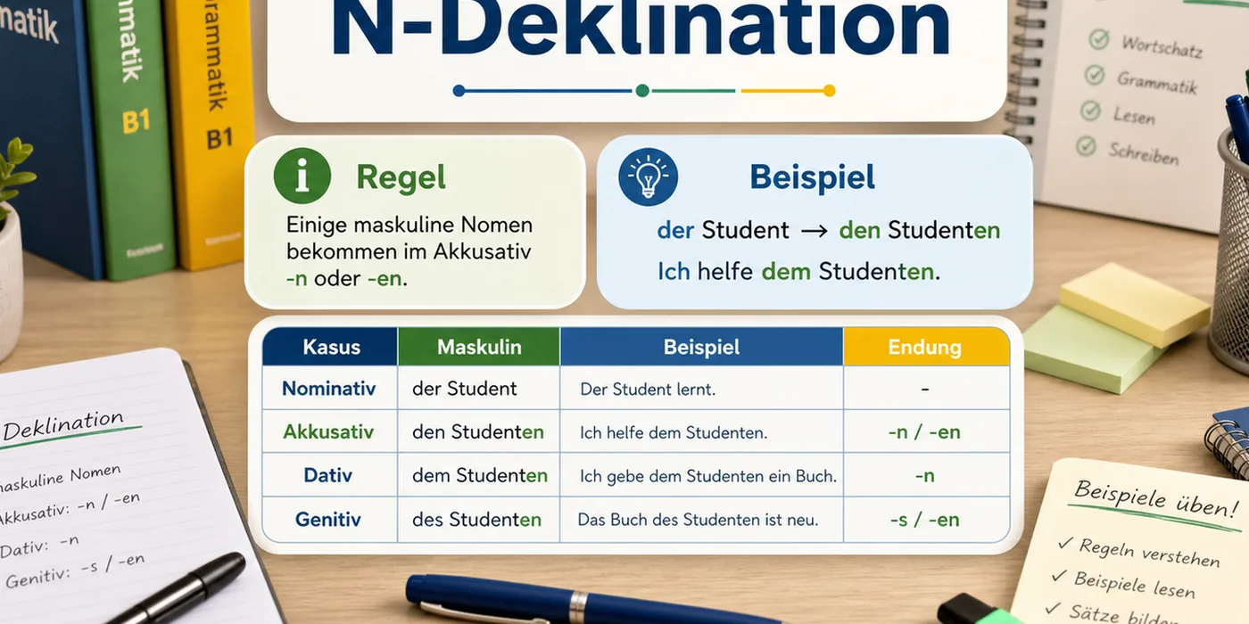 Beispiele zu N-Deklination