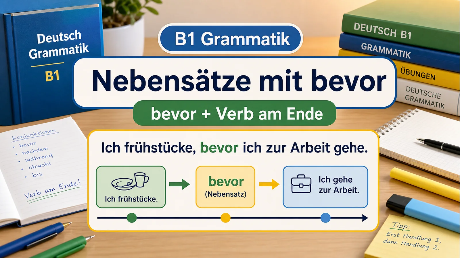 Nebensätze mit bevor einfach erklärt