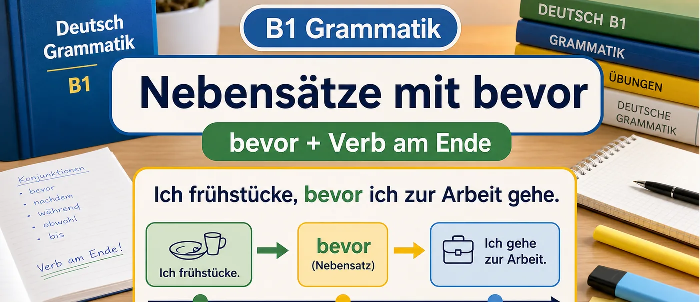 Regel zu Nebensätze mit bevor