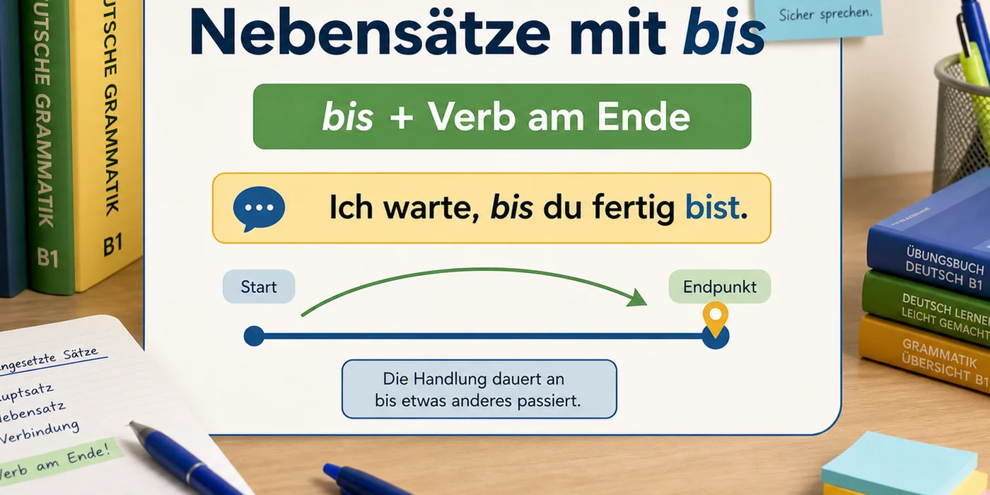 Beispiele zu Nebensätze mit bis