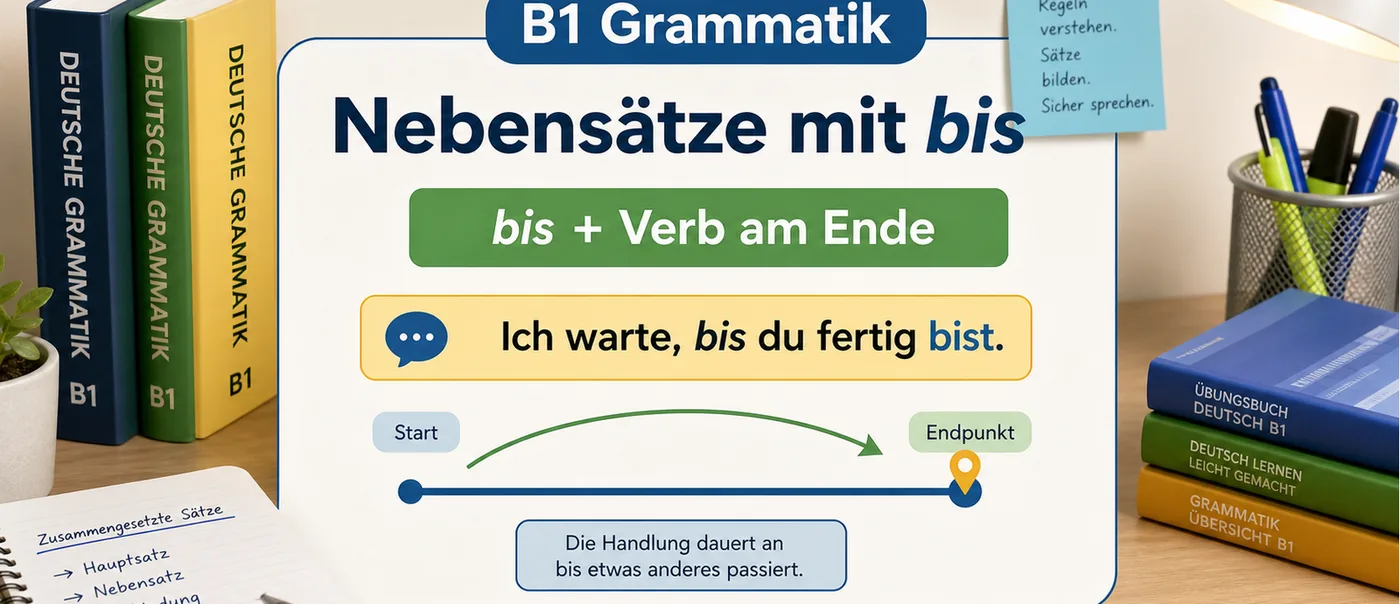 Regel zu Nebensätze mit bis