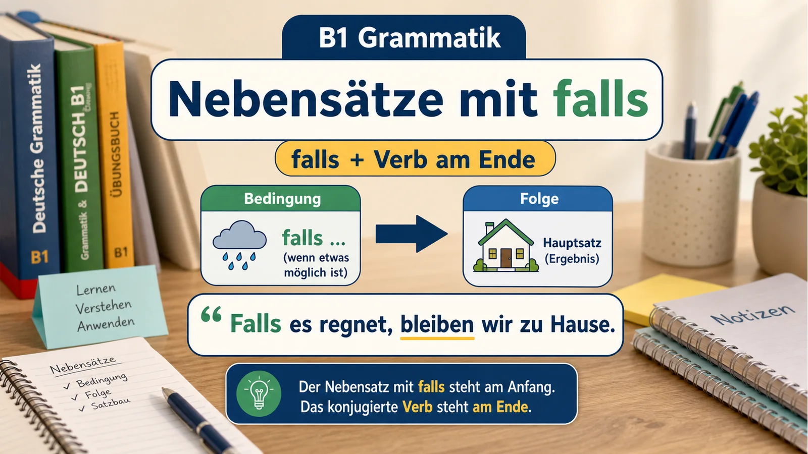 Nebensätze mit falls einfach erklärt