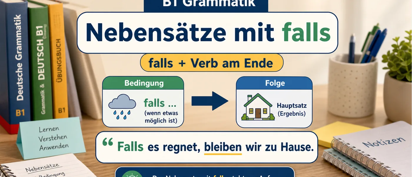 Regel zu Nebensätze mit falls