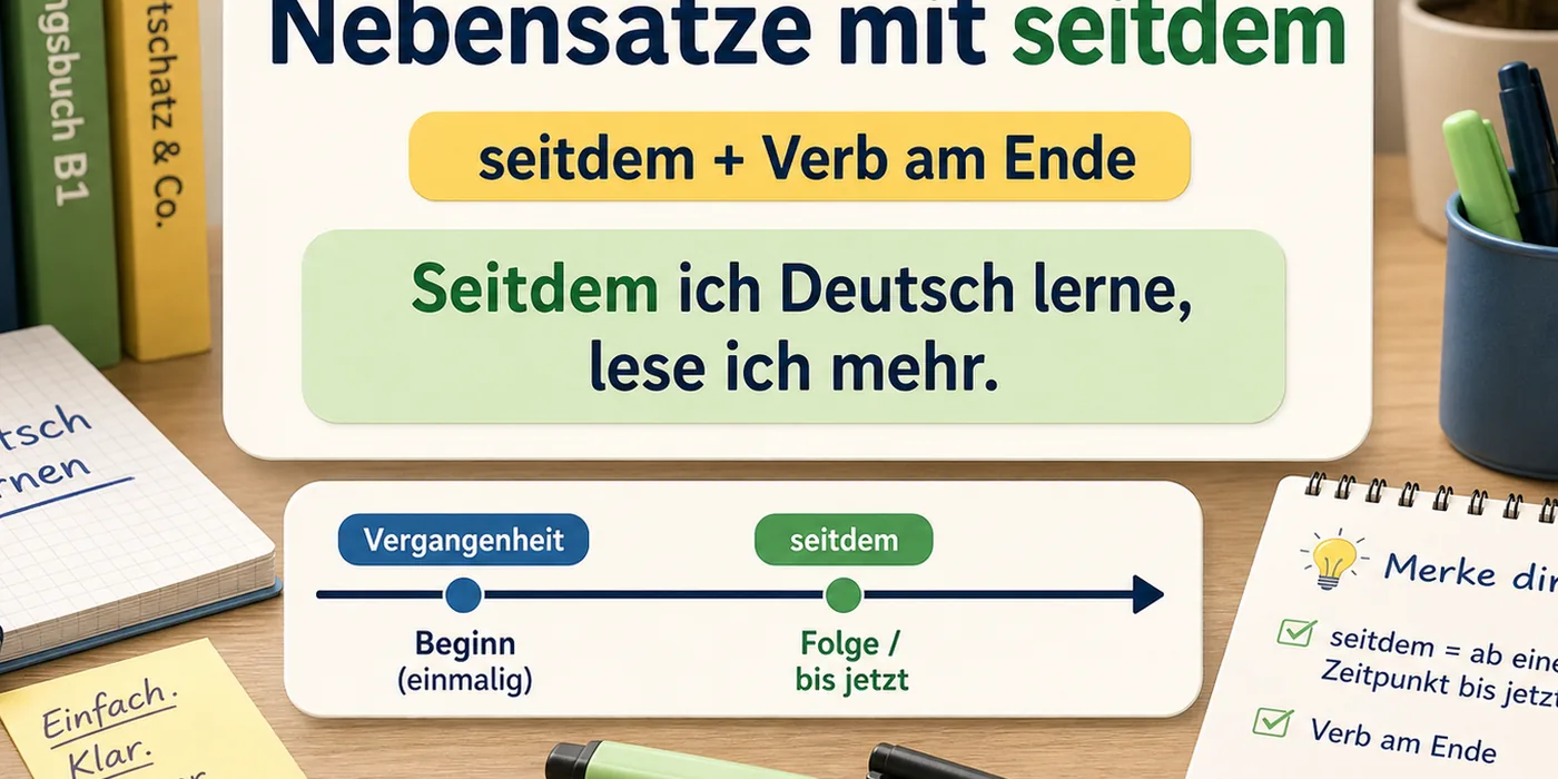Beispiele zu Nebensätze mit seitdem