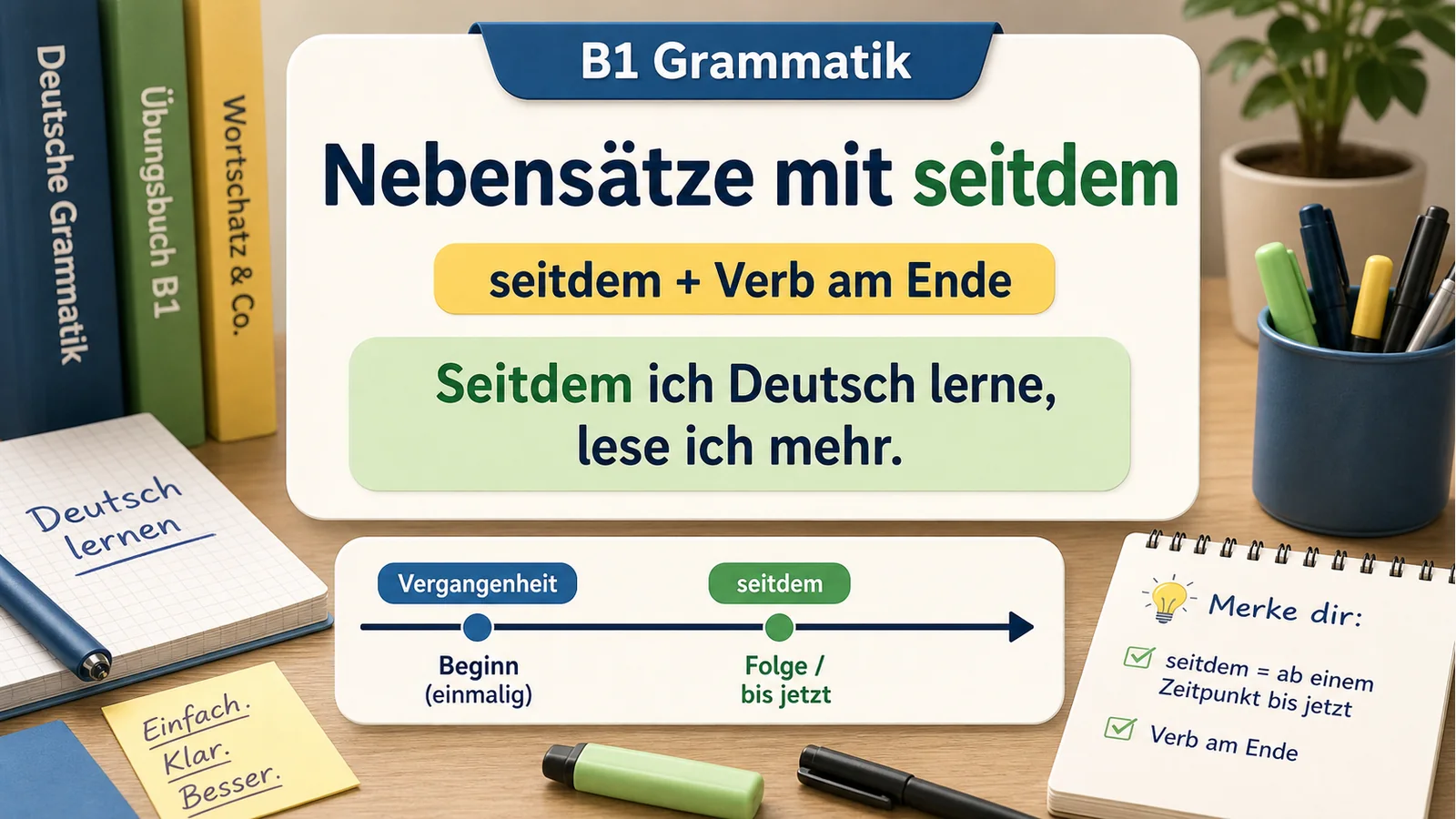 Nebensätze mit seitdem einfach erklärt