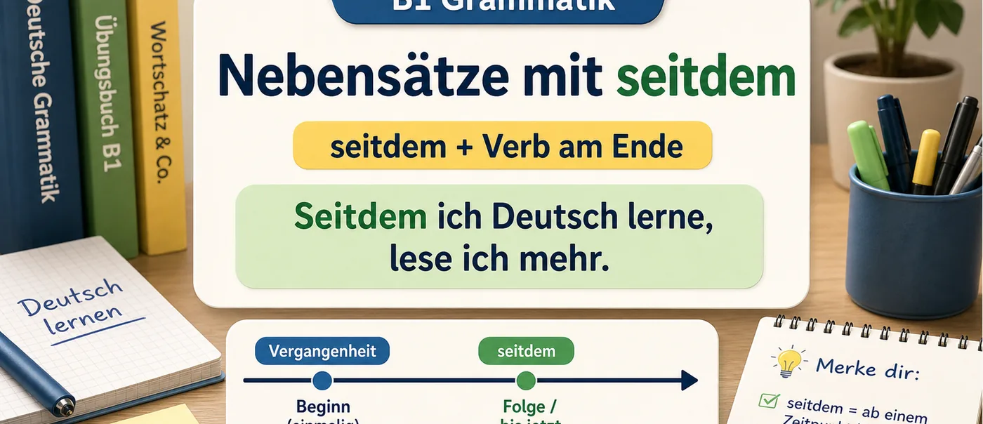Regel zu Nebensätze mit seitdem